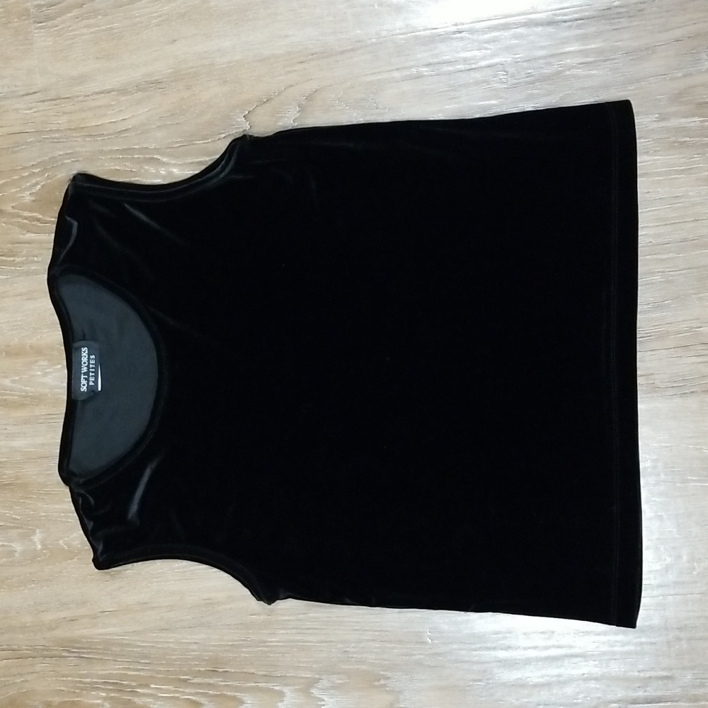 (M) Soft Works Petites Soft Velvet Evening Date Night Comfortable Minimalist